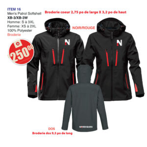 Item 16 Collège Lionel-Groulx Men's Patrol Softshell XB-3 XB-3W 2026