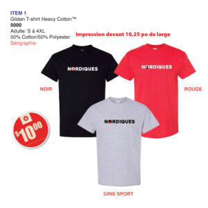 Item 01 Collège Lionel-Groulx Gildan T-shirt 5000 2026