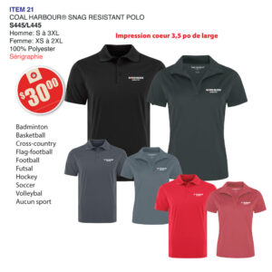 Item 21 Collège Lionel-Groulx Polo S445 L445 2026