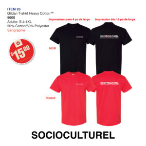 Item 26 Collège Lionel-Groulx Gildan T-Shirt 5000 2026