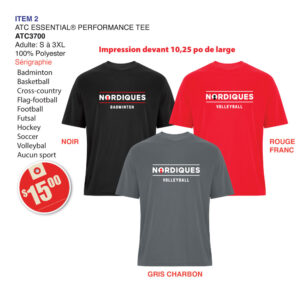 Item 02 Collège Lionel-Groulx ATC T-shirt ATC3700 2026