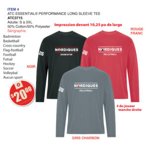 Item 04 Collège Lionel-Groulx ATC Long Sleeve ATC3715 2026